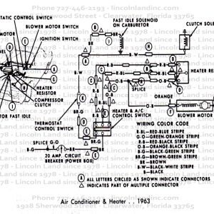 1963 Lincoln Continental Wiring Diagram