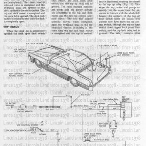 LINCOLN 1964 Continental Wiring Diagram Manual 64 